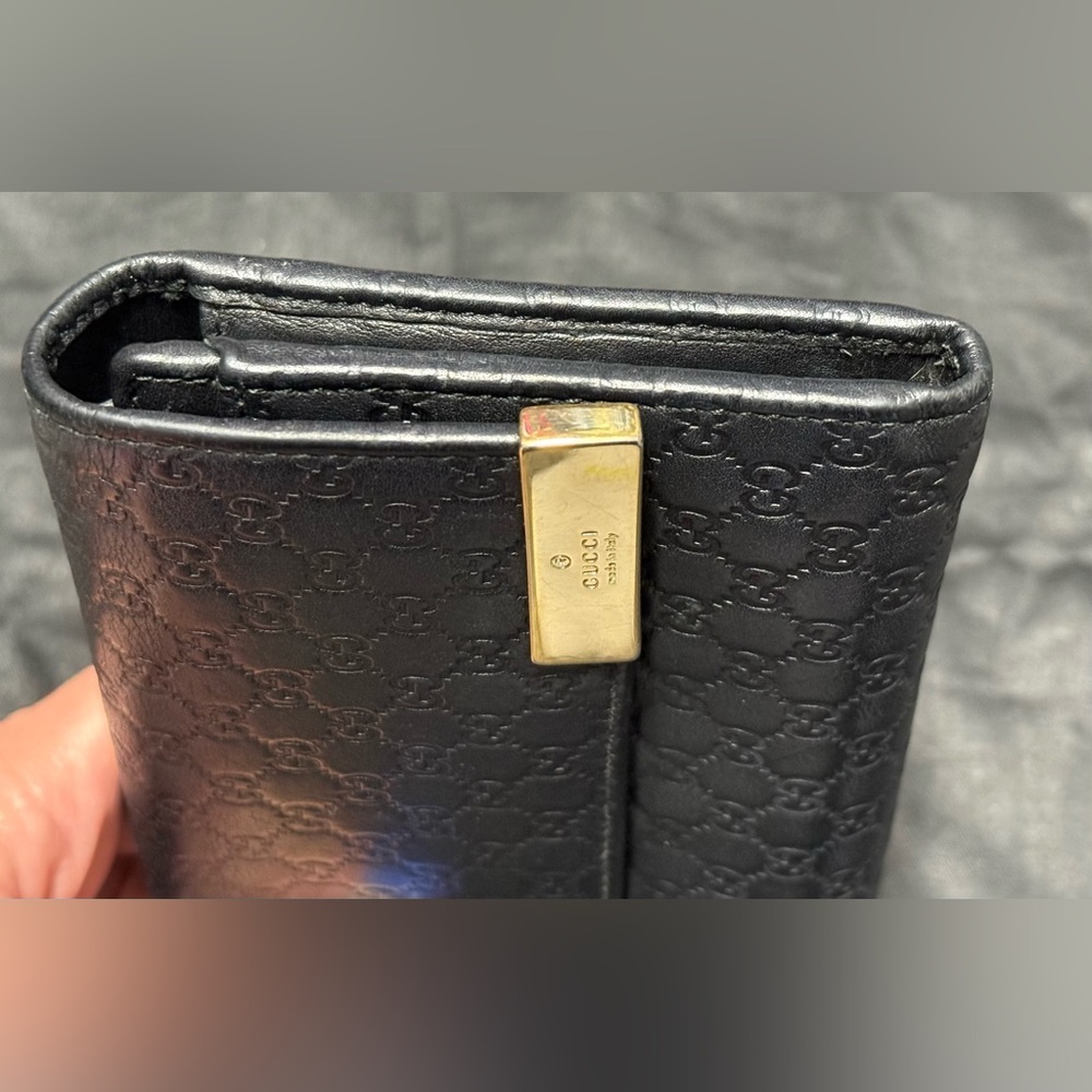 Gucci microguccissma black wallet - Picture 4 of 14